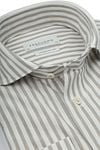 Profuomo Japanese Knitted Hemd Streifen Beige Product / Detail