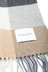 Profuomo Scarf Wool Checks Blue Product / Detail