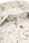 Profuomo Shirt Floral Print Beige Product / Detail