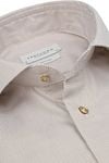 Profuomo Dobby Overhemd Print Beige Product / Detail