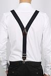 Profuomo Bretelles de Luxe Marine-Blanc Model / Achterkant
