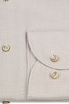 Profuomo Dobby Hemd Print Beige Product / Detail