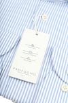 Profuomo Hemd Extra Lange Ärmel Travel Streifen Hellblau Product / Detail