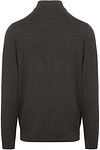 Profuomo Turtleneck Merino Pullover Dunkelbraun Product / Achterkant