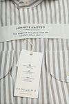 Profuomo Japanese Knitted Shirt Stripes Beige Product / Detail