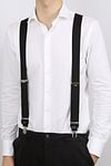 Profuomo Hosenträger Schwarz Model / Voorkant