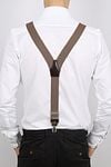 Profuomo Suspenders Camel Model / Achterkant