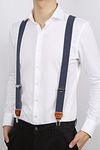 Profuomo Suspenders Navy Model / Voorkant