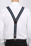 Profuomo Suspenders Navy-Lightblue Model / Achterkant