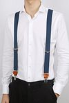 Profuomo Suspenders Petrol Model / Voorkant
