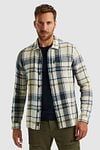 PME Legend Overshirt Checks Ecru Model / Voorkant