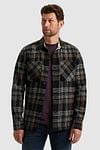 PME Legend Overshirt Checks Black Grey Model / Voorkant