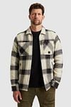 PME Legend Overshirt Heavy Yarn Checks Ecru Model / Voorkant
