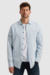 PME Legend Leinen Blend Hemd Hellblau Model / Voorkant