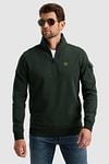 PME Legend Half Zip Pullover Interlock Olive Green Model / Voorkant