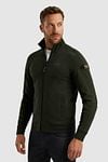 PME Legend Cardigan Jacquard Interlock Olive Green Model / Zijkant
