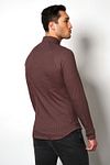 Desoto Shirt Kent Print Red Model / Achterkant