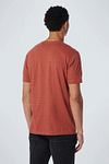 No Excess T-Shirt Stripe Melange Red Model / Achterkant
