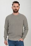 Suitable Respect Pullover Jean Taupe Model / Voorkant met Emiel
