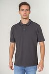 Suitable Respect Polo Shirt Tip Ferry Anthracite Model / Voorkant