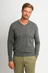 Suitable Respect Cotton Vinir Pullover Melange Anthracite Model / Voorkant