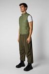 Save The Duck Bodywarmer Adam Olive Green Model / Zijkant