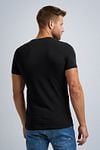 PME Legend Basic T-Shirt 2er Pack O-Ausschnitt Schwarz Model / Achterkant
