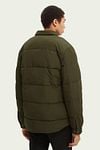 Scotch and Soda Bomber Wasserabweisende Jacke Dunkelgrün Model / Achterkant