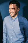 Suitable Shirt Flanel Light Blue Model / Voorkant
