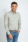 Suitable Shirt Paisley Green Model / Voorkant with Bram
