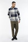Barbour Alberta Checkered Pane Blue Model / Voorkant