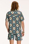 Shiwi Shirt Mayan Geo Green Model / Detail
