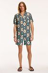 Shiwi Shirt Mayan Geo Green Model / Voorkant