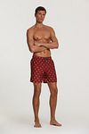 Shiwi Swimshorts Palm Trees Red Model / Voorkant