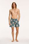 Shiwi Swimshorts Mayan Print Green Model / Voorkant