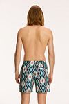Shiwi Swimshorts Mayan Print Green Model / Achterkant