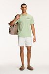 Shiwi T-Shirt Antigua Port Dust Green Model / Voorkant