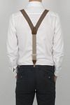 Sir Redman Bretelles Luxe Essential MacMillan Marron Model / Achterkant