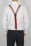 Sir Redman Hosenträger Combi Pack Sposo Stiloso Burgundy Model / Achterkant