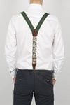 Sir Redman Luxury Suspenders Essential Dark Green Model / Achterkant