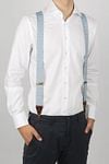 Sir Redman Suspenders Bridal Blossom Blue Model / Voorkant