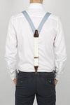Sir Redman Suspenders Bridal Blossom Blue Model / Achterkant