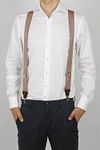 Sir Redman Suspenders Combi Pack Sposo Stiloso Burgundy Model / Voorkant