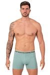 Muchachomalo Boxershorts 3-Pack Solid Groen 582 Model / Voorkant
