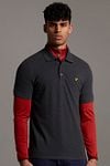 Lyle and Scott Polo Charcoal Model / Voorkant