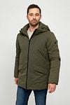 Suitable Lucan Jacke Olivgrün Model / Voorkant mit Emiel