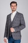 Suitable Respect Blazer Jersey PdG Flex Grey Model / Voorkant