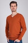 Suitable Merino Aron Pullover Orange Model / Voorkant
