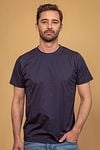 Suitable Sorona T-shirt Dark Blue Model / Voorkant with Emiel