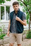 Suitable Bodywarmer Tam Navy Model / Voorkant with Bram